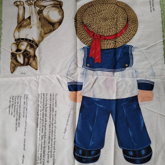 Jonathan and Buster Oh You Beautiful Doll Cut & Sew VIP Cranston Fabric Panel - Picture 2 of 6